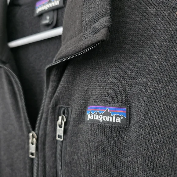 Women's Patagonia Better Sweater Black Fleece Jacket Medium Outdoors - Picture 3 of 7